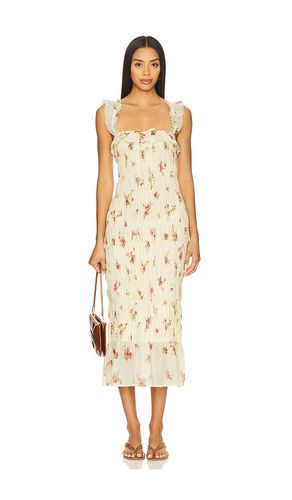 Esmie Midi Dress in Lemon. - size L (also in M, S, XL, XXS) - Tularosa - Modalova