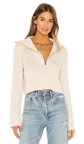 Lovelle Zip Up Sweater in Beige. - size L (also in M, S) - Tularosa - Modalova