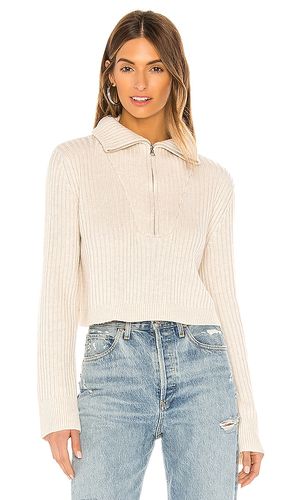Lovelle Zip Up Sweater in Beige. - size L (also in M, S) - Tularosa - Modalova