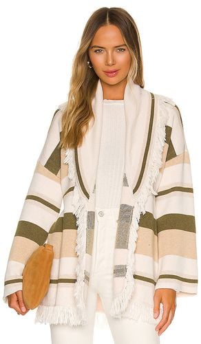 Atlas Blanket Stripe Fringe Cardigan in . Taglia S - Tularosa - Modalova