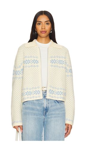 Kerra Fairisle Jacket in Lemon. - size L (also in M, XS) - Tularosa - Modalova