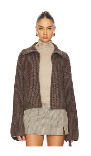 Patrizia Zip Sweater in Brown. - size L (also in M, S) - Tularosa - Modalova