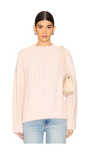 Isla Cable Sweater in Blush. - size L (also in M, S, XS) - Tularosa - Modalova