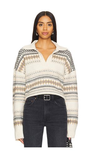 Maliah Fairisle Sweater in Ivory. - size L (also in M, S, XS) - Tularosa - Modalova