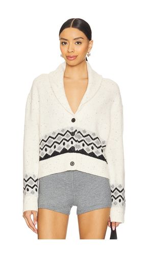 Erina Fair Isle Cardigan in Cream. - size L (also in M, S) - Tularosa - Modalova