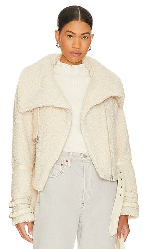 Bailey Moto Jacket in Neutral. - size L (also in M, S, XS) - Tularosa - Modalova