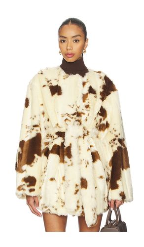 Elena Coat in Cream,Brown. - size L (also in M) - Tularosa - Modalova