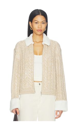Ayedan Zip Up Knit Jacket in Tan. - size XXS (also in XS, S, M, XL) - Tularosa - Modalova