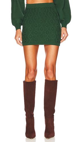 Davina Knit Mini Skirt in Dark Green. - size L (also in S, XS) - Tularosa - Modalova