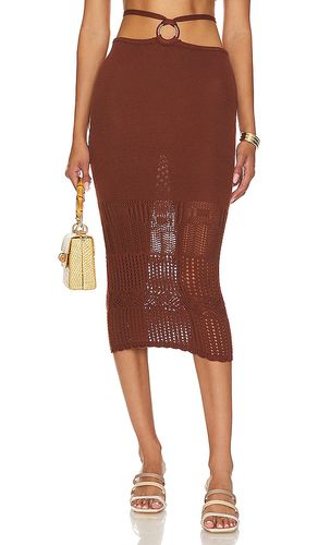 Sachi O Ring Midi Skirt in Brown. - size L (also in M) - Tularosa - Modalova