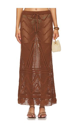 Marisal Midi Skirt in Chocolate. - size L (also in M, S, XL, XS, XXS) - Tularosa - Modalova