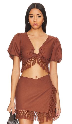 Lexi Top in Chocolate. - size L (also in XS, XXS) - Tularosa - Modalova