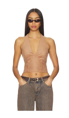 Patrice Faux Suede Top in . Size S. Also in XL, XS - Tularosa - Modalova