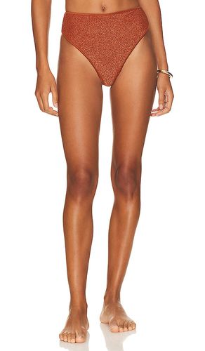 Juno High Waist Bottom in Metallic Copper. - size M (also in XS) - Tularosa - Modalova