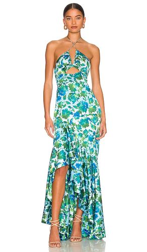 Edie High Low Tie Neck Gown in . Size 6, 8 - AMUR - Modalova