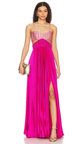 Vestido largo elodie en color talla 0 en - Pink. Talla 0 (también en 2, 8) - AMUR - Modalova