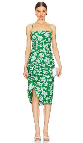 Olly Ruched Midi Dress in Green. - size 10 (also in 2, 6, 8) - AMUR - Modalova