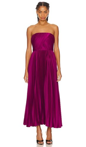 Conan Strapless Midi Dress in Purple. - size 00 (also in 10, 6, 8) - AMUR - Modalova