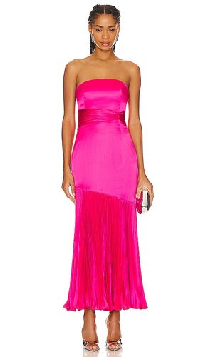 Vestido midi plisado milly en color fucsia talla 6 en - Fuchsia. Talla 6 (también en 8) - AMUR - Modalova