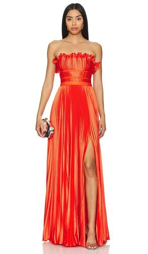 Losey Ruffle Neck Gown in Red. - size 10 (also in 12, 2, 6) - AMUR - Modalova