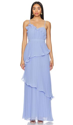 Cassy Pleated Gown in Baby Blue. - size 0 (also in 10, 12, 2, 4, 6, 8) - AMUR - Modalova