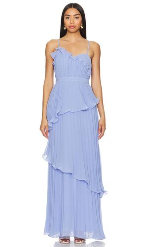 Cassy Pleated Gown in Baby Blue. - size 0 (also in 2) - AMUR - Modalova