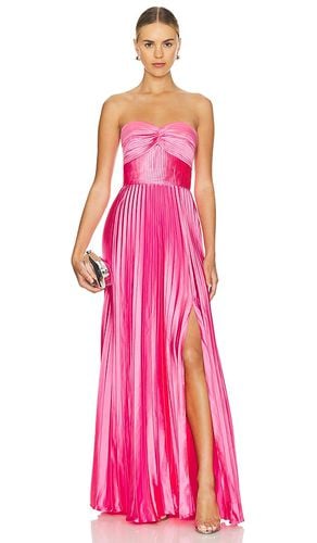 Stef Pleated Gown in Pink. - size 00 (also in 10, 12, 2) - AMUR - Modalova