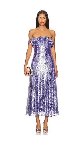 Braelynn Mesh Sequin Midi Dress in Purple. - size 10 (also in 4, 6, 8) - AMUR - Modalova