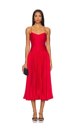 Cherry Drop Waist Midi Dress in Red. - size 0 (also in 10, 2, 4, 6) - AMUR - Modalova