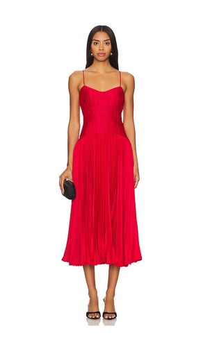 Cherry Drop Waist Midi Dress in Red. - size 0 (also in 6) - AMUR - Modalova