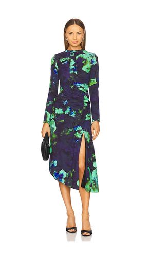Milani Printed Midi Dress in Blue. - size 0 (also in 10, 6) - AMUR - Modalova