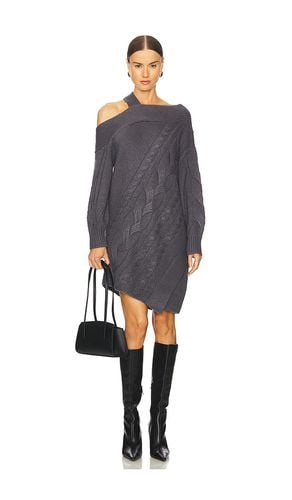 Salem Oversized Knit Dress in Charcoal. - size L (also in M, S, XS) - AMUR - Modalova