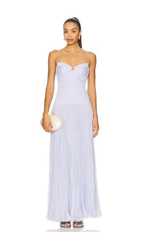 Saylor Pleated Gown in Blue. - size 0 (also in 00, 10, 12, 8) - AMUR - Modalova