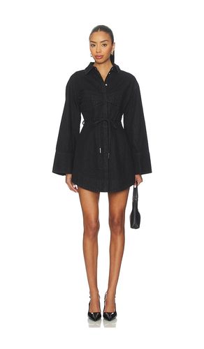 Clea Denim Day Dress in Charcoal. - size 2 (also in 4, 6) - AMUR - Modalova