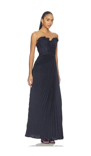 Kaylani Pleated Gown in . Size 0. Also in 00, 12 - AMUR - Modalova