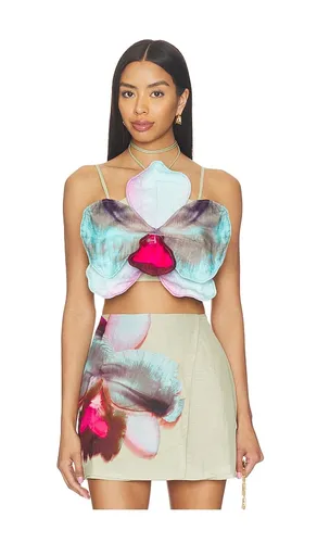 Maisie 3d Orchid Top in Sage. - size 00 (also in 10, 12, 2, 4, 6, 8) - AMUR - Modalova