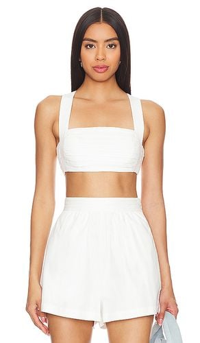 Carol Crop Top in White. - size 10 (also in 12, 2, 4, 6, 8) - AMUR - Modalova