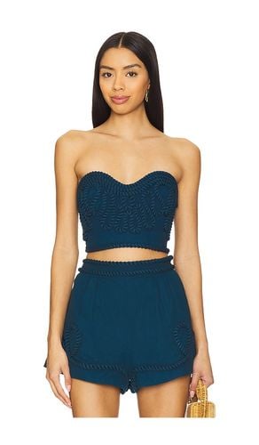 Evanna Rope Crop Top in Teal. - size 10 (also in 2, 4, 6) - AMUR - Modalova