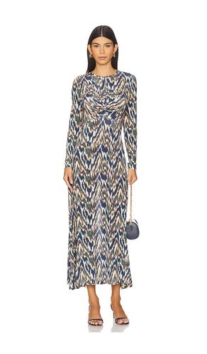 Naia Long Sleeve Ruched Midi Dress in Blue. - size L (also in M, S, XL, XS) - Ulla Johnson - Modalova