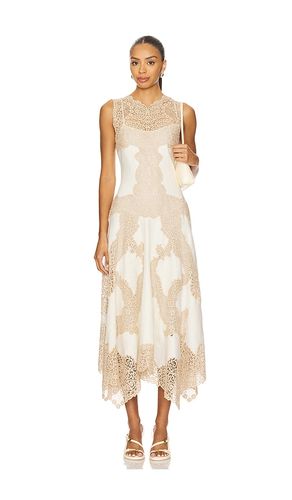 Arlette Sleeveless Handkerchief Dress in Beige. - size 2 (also in 4, 6, 8) - Ulla Johnson - Modalova