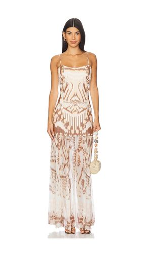 Marisol Drop Waist Gown in Cream. - size 12 (also in 4, 6) - Ulla Johnson - Modalova