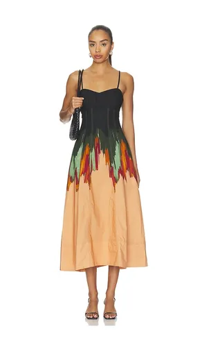 Fiora Cami Cotton Dress in Black,Peach. - size 2 (also in 4) - Ulla Johnson - Modalova