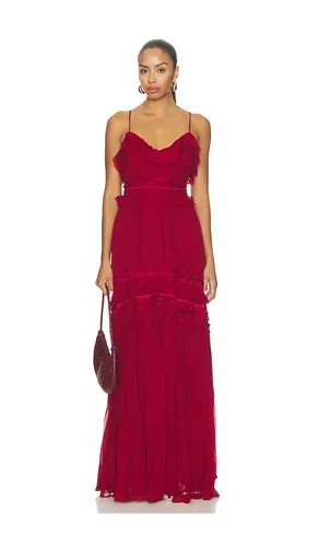 Dorothea Sleeveless Silk Gown in Red. - size 0 (also in 2, 4, 6) - Ulla Johnson - Modalova