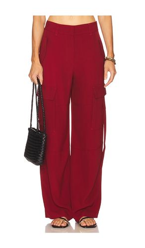 Pax Mid Rise Pants in Red. - size 0 (also in 10, 12, 2, 4, 8) - Ulla Johnson - Modalova