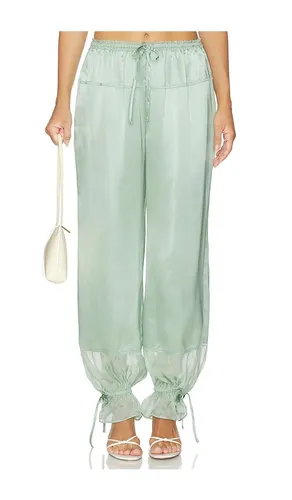 Pantalón camile pant en color hierbabuena talla 4 (también en 6, 8) - Ulla Johnson - Modalova