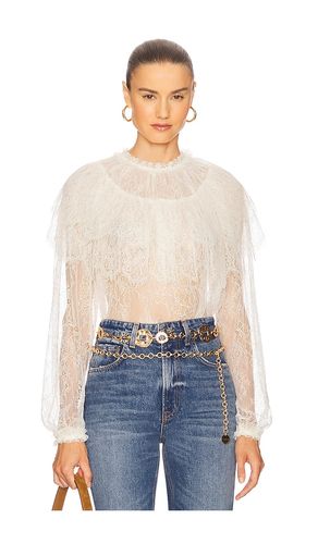 Viviane Cape Layer Long Sleeve Blouse in White. - size 0 (also in 10, 12, 4, 6, 8) - Ulla Johnson - Modalova