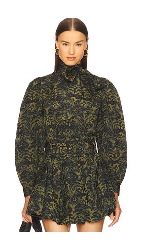 Giorgia Neck Tie Blouse in Green. - size 0 (also in 10, 4, 8) - Ulla Johnson - Modalova