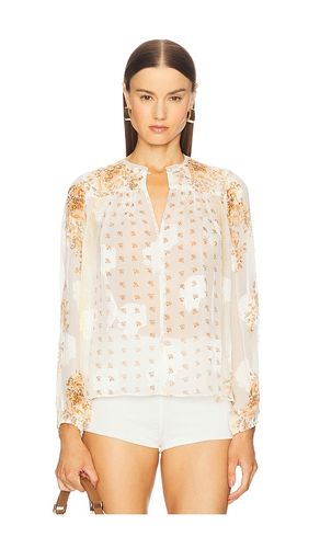 Aster Long Sleeve Blouse in Ivory. - size 0 (also in 10, 2, 4, 6, 8) - Ulla Johnson - Modalova