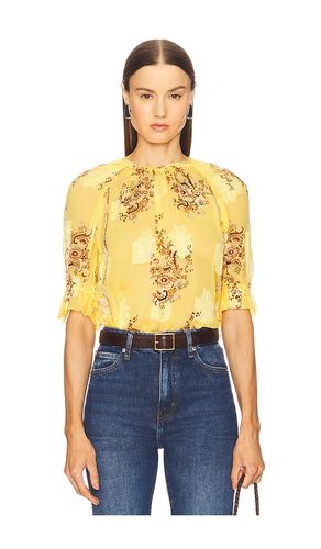 Pippa Short Sleeve Blouse in Yellow. - size 0 (also in 10, 2, 4) - Ulla Johnson - Modalova