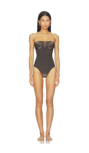 Monterey Maillot in Metallic Gold. - size L (also in S, XL, XS) - Ulla Johnson - Modalova